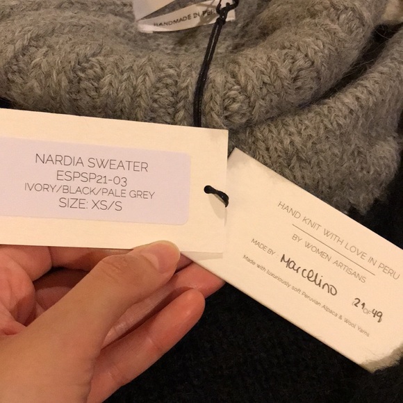 ELEVEN SIX Patchwork Alpaca Sweater - Picture 9 of 11